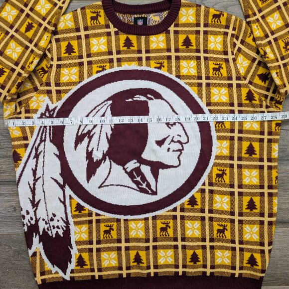 Washington Redskins Holiday Sweater Mens Size 2XL NFL Team Apparel NWOT - Picture 6 of 10
